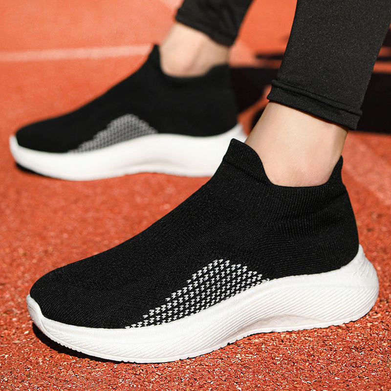 Plus Size Popcorn Flyknit Socks Casual Sneaker