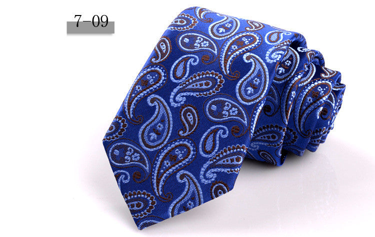 New Men's 7cm Striped Business Formal Tie