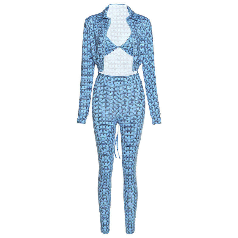 Women's check suit