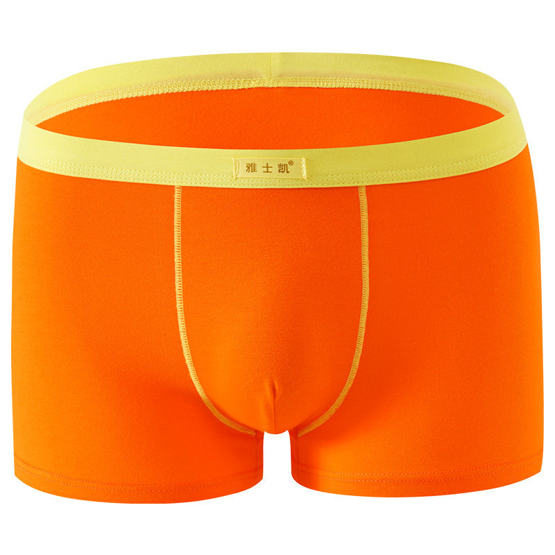 Plus Size Cotton Comfortable Sexy Solid Color Shorts Product information: Function: Breathable Fabric name: cotton Weave: Knitting Main fabric composition: cotton Style: boxer pants Color: white, yellow, red, black, apricot, watermelon red, sky blue, dark