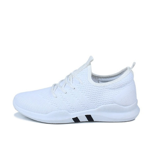 Flying woven shoes male Korean version of low-cut breathable canvas shoes trend casual sports tide shoes student shoes