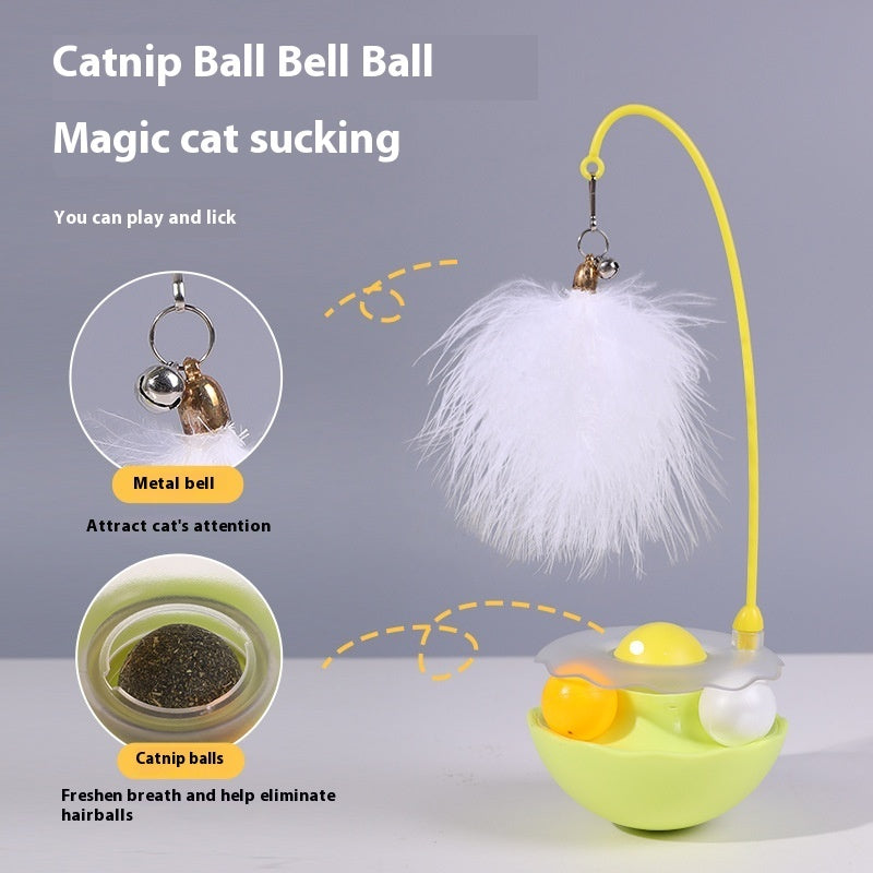 Tumbler Feather Funny Cat Automatic Cats Teaser Toy Pet Products