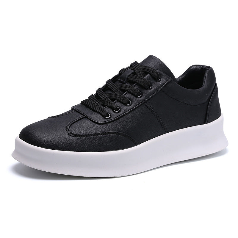 A family of 651 all-match sent direct increased leisure microfiber leather shoes white shoes shoes breathable warmth of students