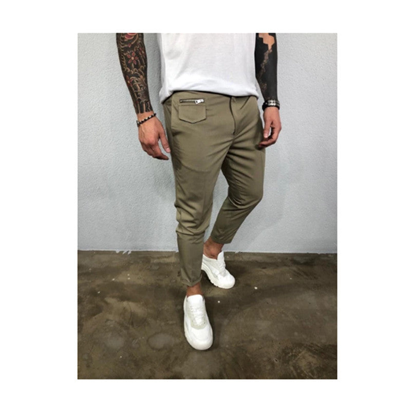 Ropa de trabajo informal Pantalones de hombre con múltiples bolsillos