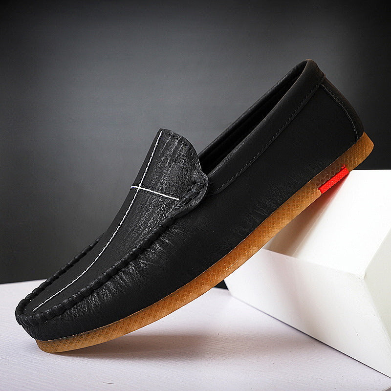 Spring New Men's Casual Lazy Small Leather Shoes