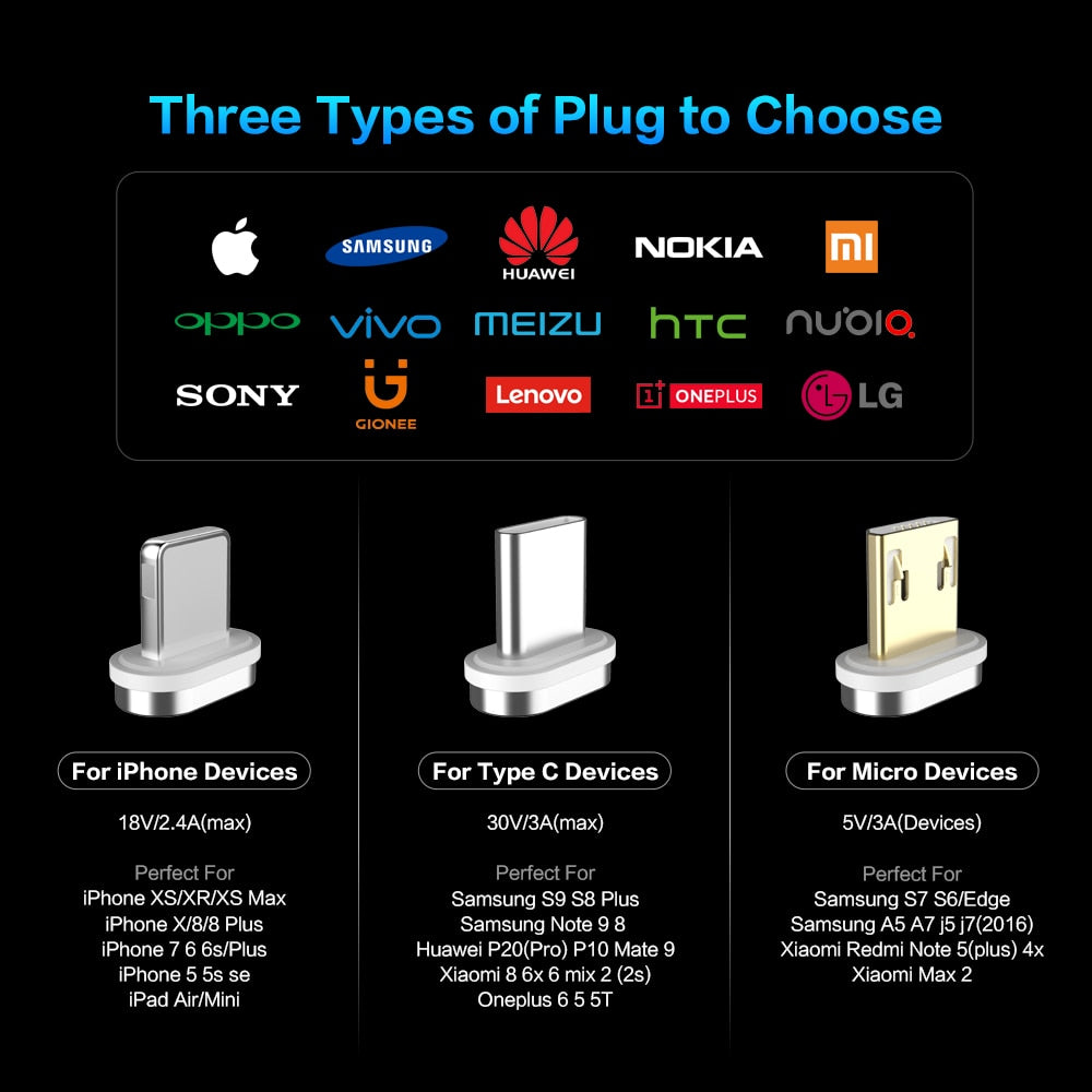 Compatible with Apple , Magnetic USB Cable Charger