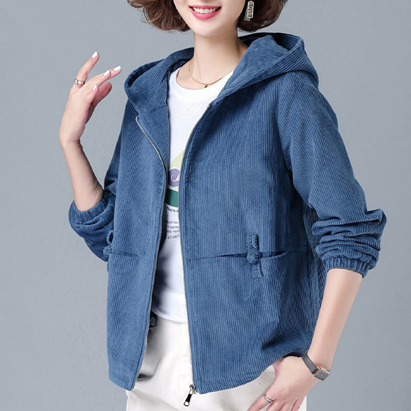 Autumn And Winter New Corduroy Women's Jacket Popular Leisure All-matching