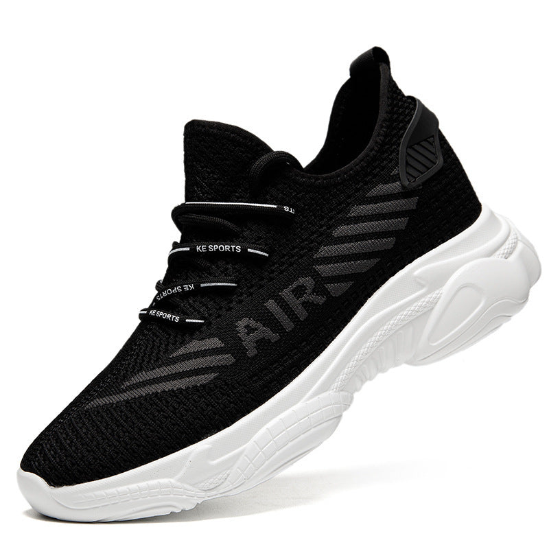 New Men's Sports Fashion Casual Flying Woven Running Shoes