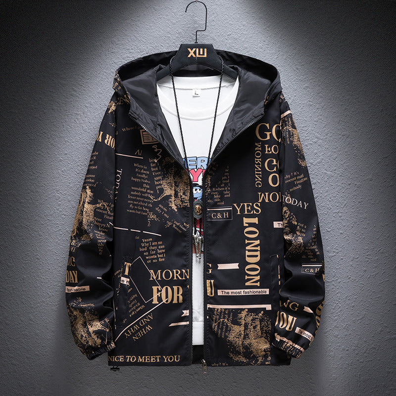 Men's Camouflage Printing Reversible Jacket