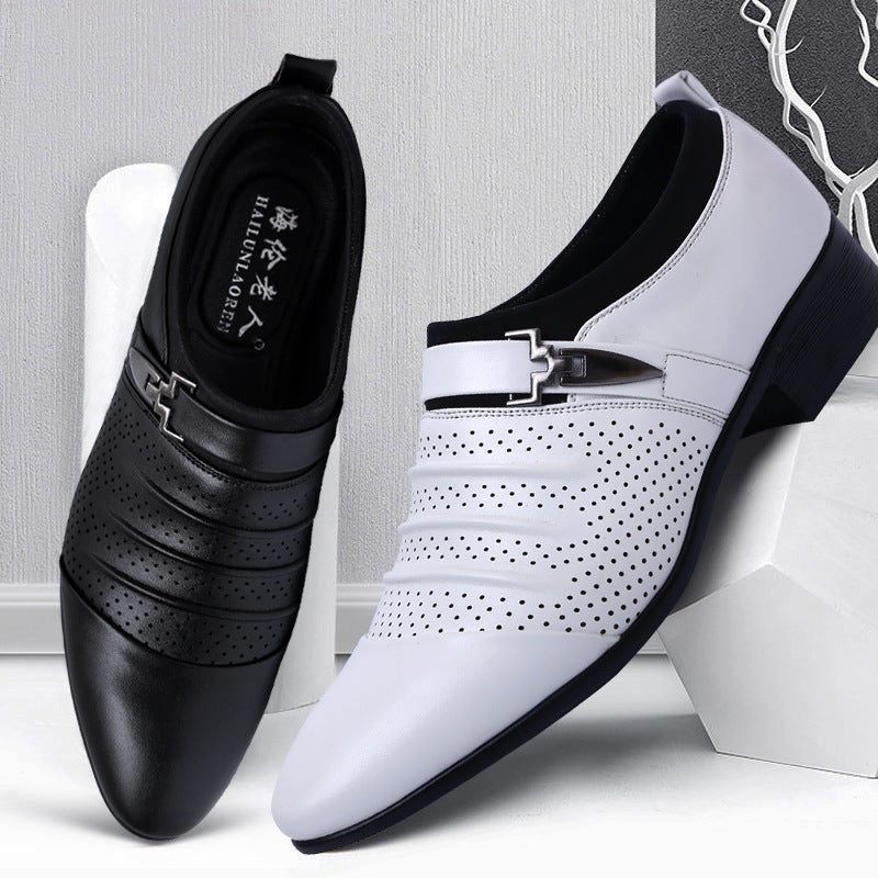 Men's Casual Business Hollowed-out Breathable Pointed Toe Sandals