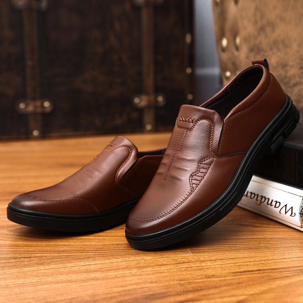 New Men's Leather Shoes Are Fashionable And Casual