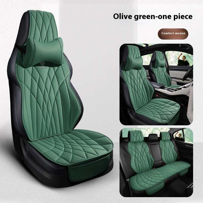 Car Universal Leather Semi-surrounded High-end Five-seat Seat Cover