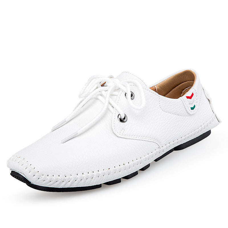 Zapatos casuales de cuero Zapatillas de deporte para hombre Zapatos de cuero británicos