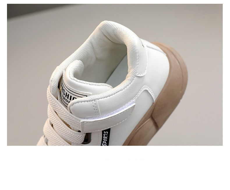 Spring And Autumn Mid-top Breathable Platform Sneakers