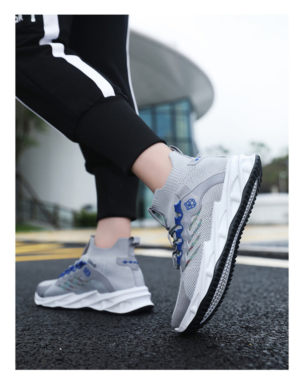 Summer Flying Woven Breathable Fashion All-match Casual Running Shoes