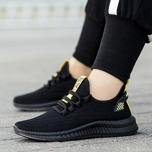 Flying woven breathable mesh casual shoes