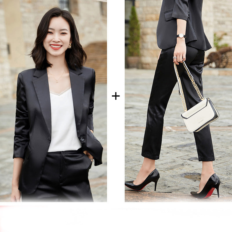 Fashion Women's Solid Color Casual Temperament Suits