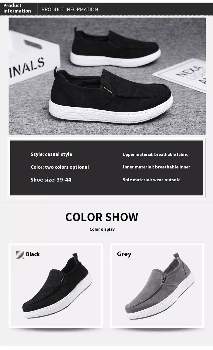 Men's Sports Casual Fashionable Breathable Canvas Shoes