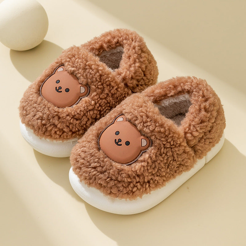 Children's Cotton Slippers, Autumn And Winter Cartoon Indoor Furniture