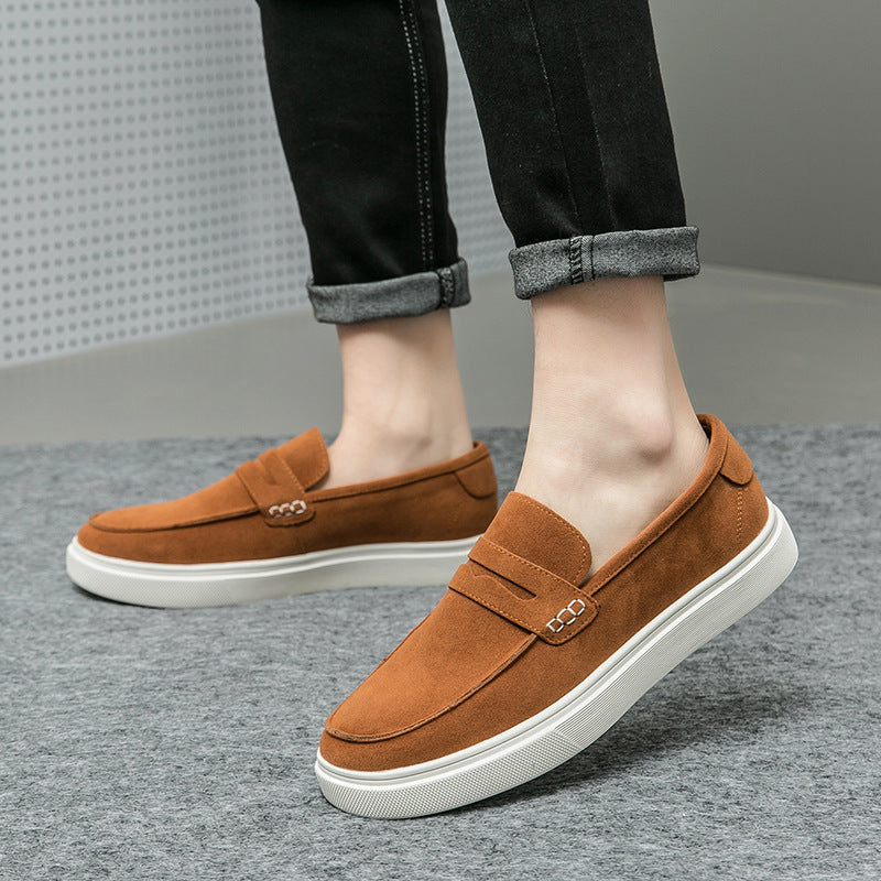 Plus Size Suede Sneakers Men's Fashion Casual Board Shoes