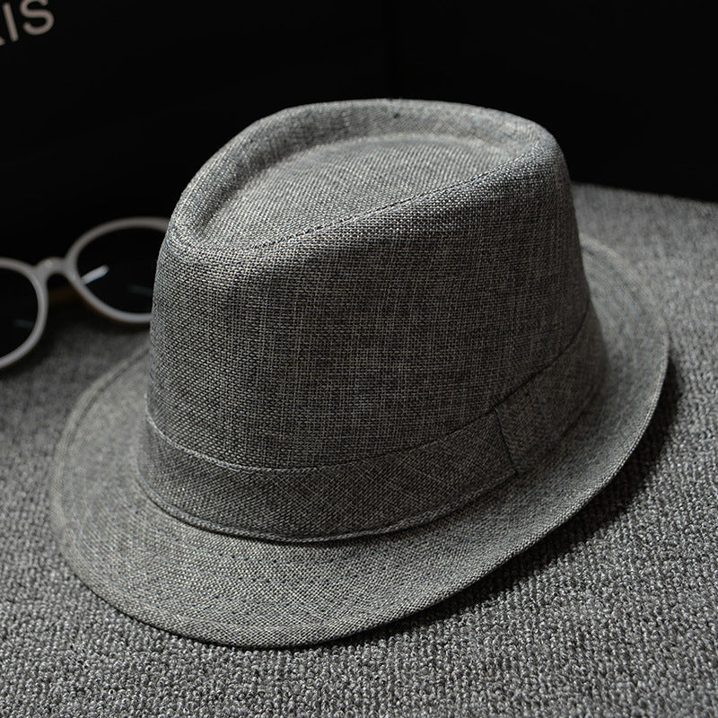 Solid color small hat jazz hat