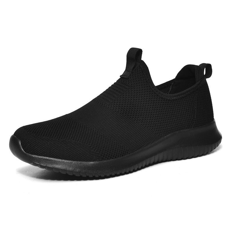 One-step lightweight and breathable fly woven couple shoes