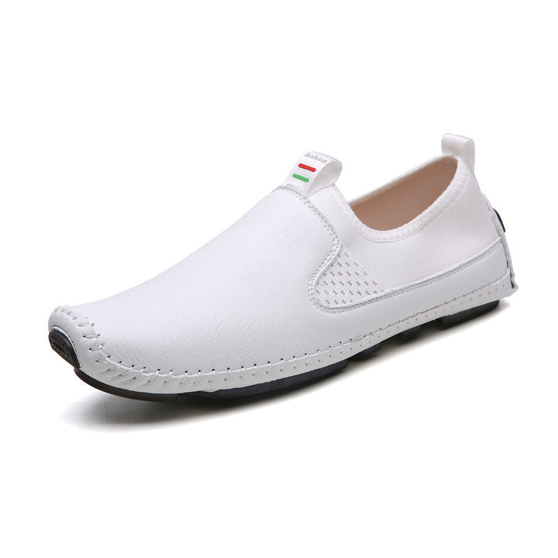 Breathable leather shoes