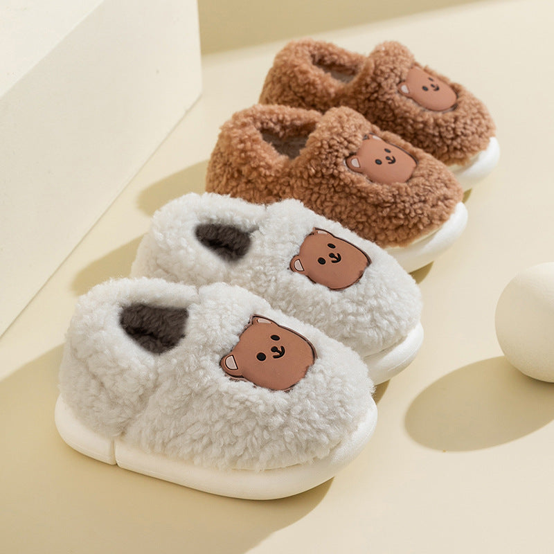 Children's Cotton Slippers, Autumn And Winter Cartoon Indoor Furniture