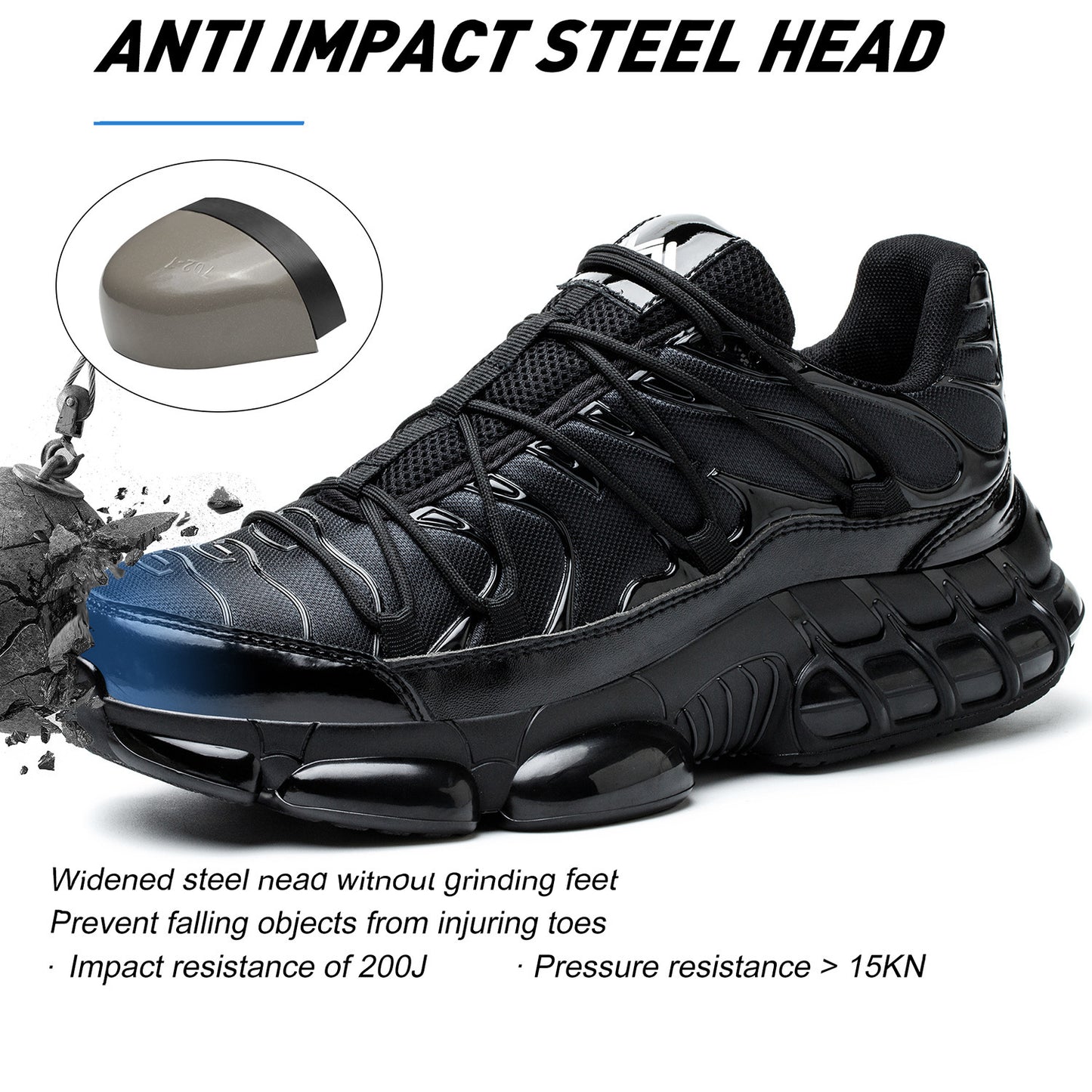 Steel Toe Cap Protective Footwear 35-48 Labor Protection Shoes Men's And Women's Steel Toe Cap Breathable