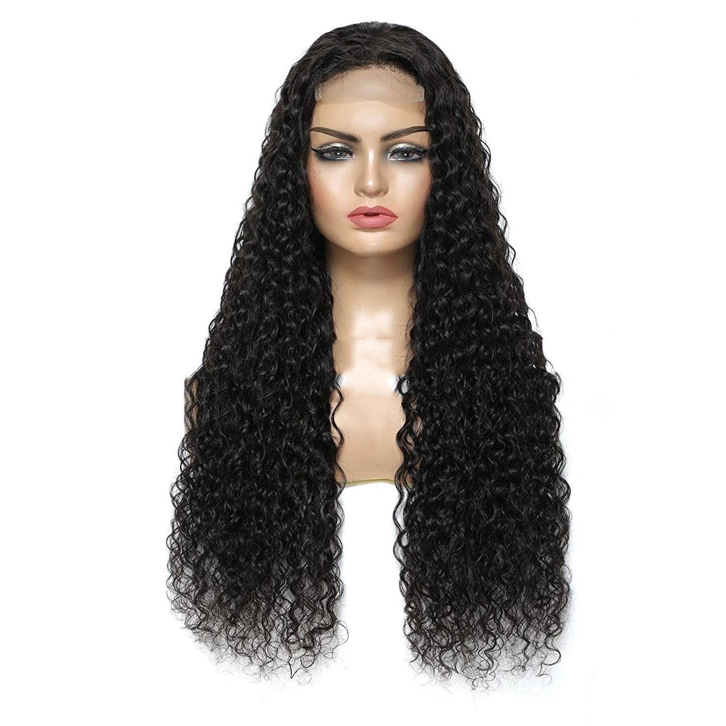 Hot Ladies Front Lace Chemical Fiber Long Curly Wig