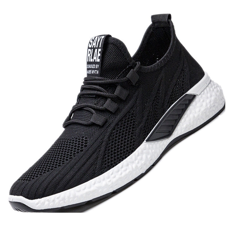 New Spring And Summer Sports Running Shoes Breathable Fly Woven Breathable Comfortable Non-slip Casual Fashion Men's Sneakers