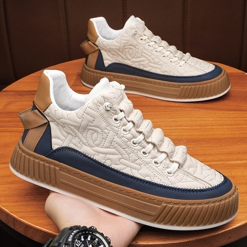 Men's Fashionable And Versatile Heightening Casual Board Shoes