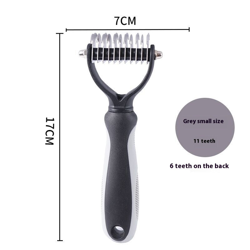 Double-sided Stainless Steel Pet Hair Unknotting Comb