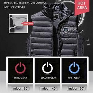 Nine-zone Smart Heating Vest Male And Female Same Down Cotton