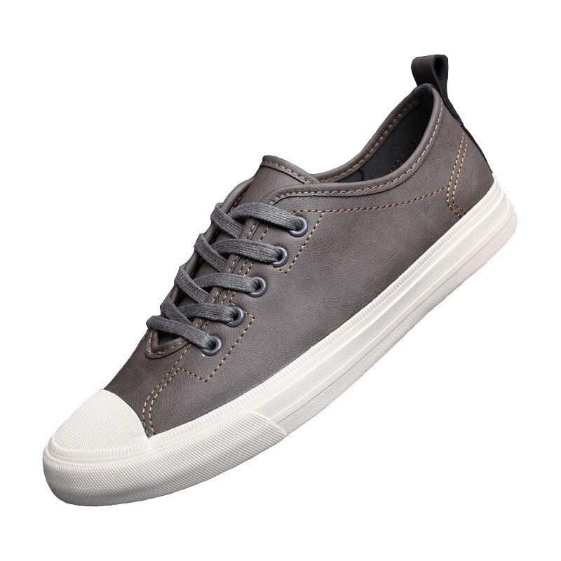 Men's Shoes Spring Tide Leather Surface Casual Shoes Flat