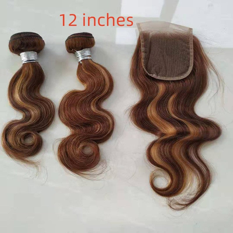 Real Hair Weave Piano Color Hair Block Body Wave Human Hair Bundle