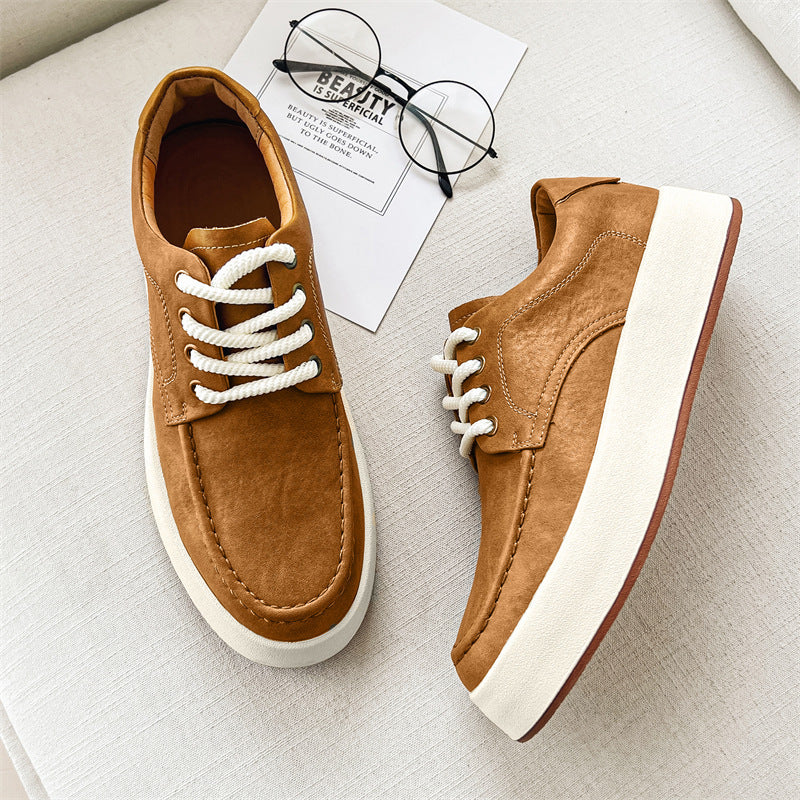 Casual Men's Lace-up Platform Casual Shoes