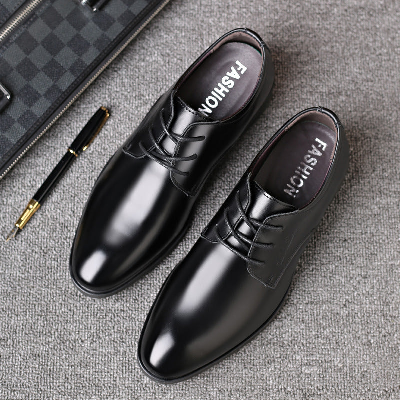 Men's British Korean Style Casual All Match Soft Leather Shoes