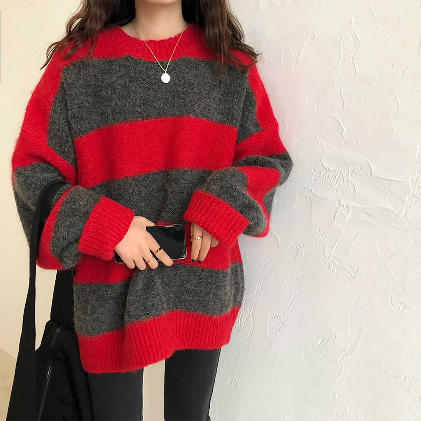 Niche Retro Lazy Style Pullover Outer Wear