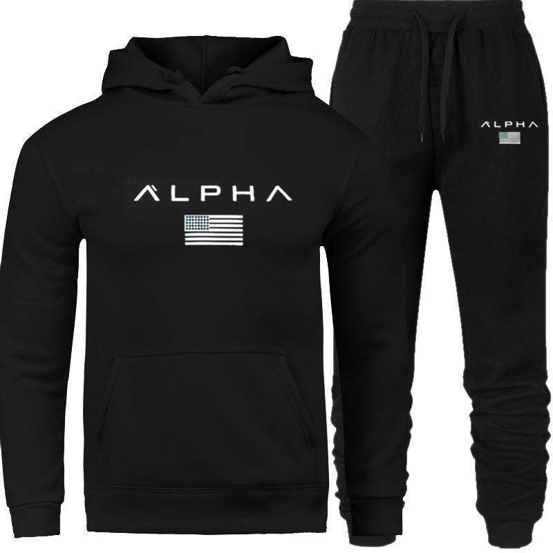 Men's Hooded Sweatshirt Set Length: trousers Top style: coat Top sleeve length: long sleeve Whether Hooded: Hooded Fabric name chemical fiber blended Main fabric composition: polyester fiber (polyester) The content of the main fabric ingredient: 70 (%) 1.