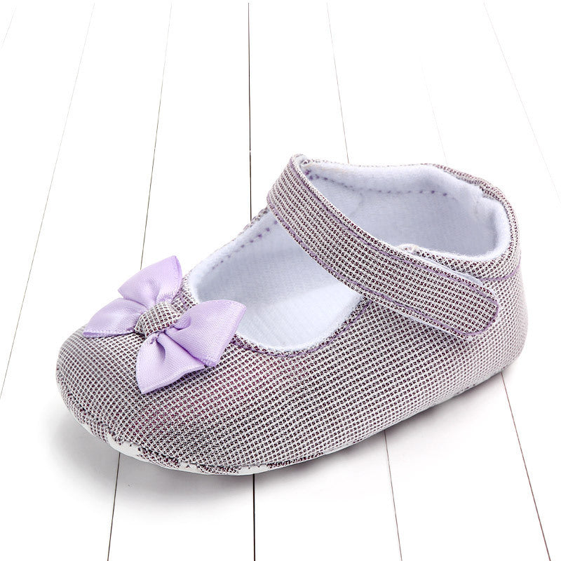 Princess shoes bow baby shoes