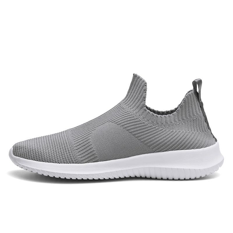 Breathable flying woven sports running shoes