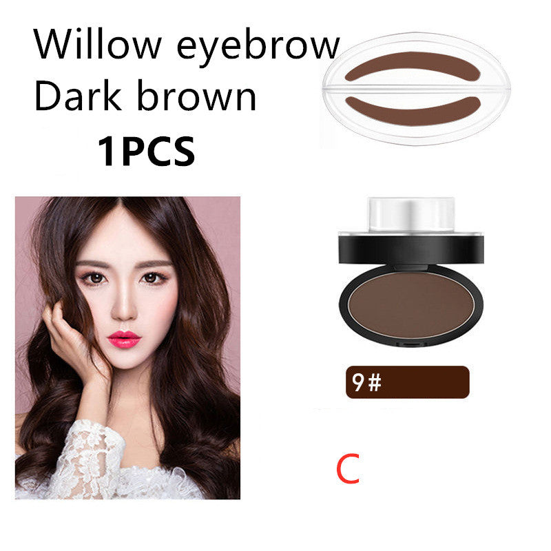 Lazy seal eyebrow powder waterproof and sweat for beginners