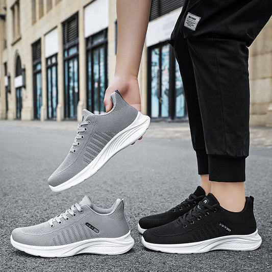 Summer New Fly Woven Mesh Breathable Shoes Comfortable Casual