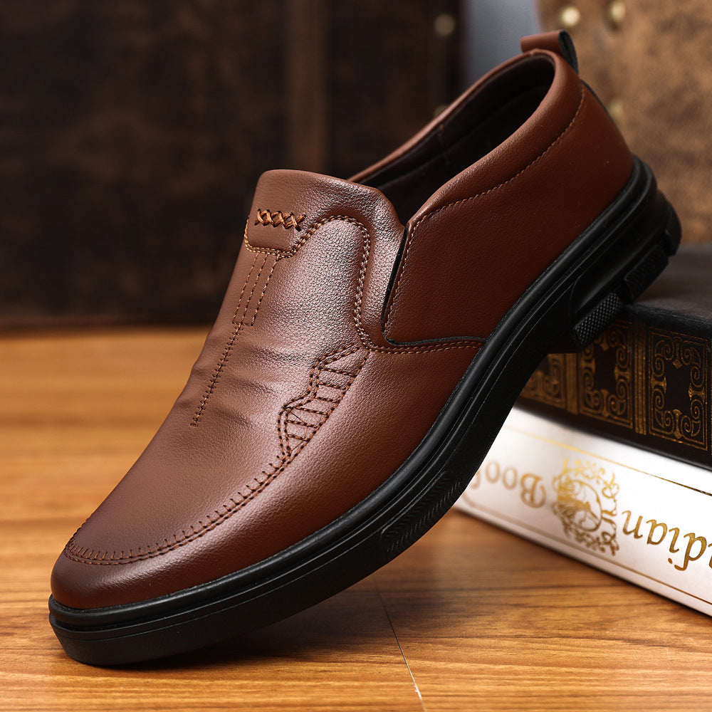 New Men's Leather Shoes Are Fashionable And Casual