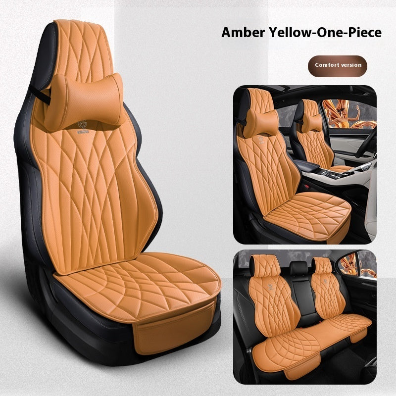 Car Universal Leather Semi-surrounded High-end Five-seat Seat Cover