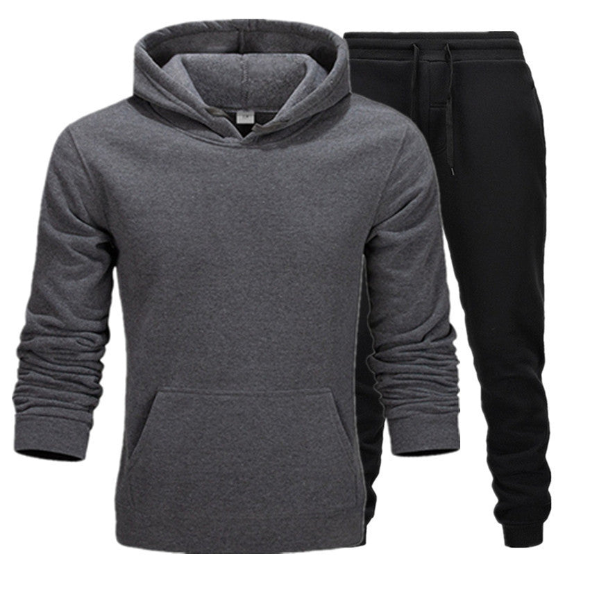 New Casual Suit Men And Women Sports Two-Piece Hooded Sports Sweater