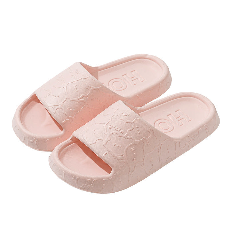 Unisex Household Bathroom Deodorant Outer Wear Thick Slippers