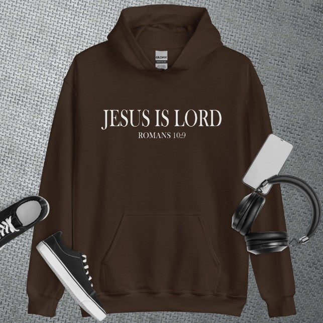 Plus Velvet Letter Printing Jesus Is The Main Hooded Sweater