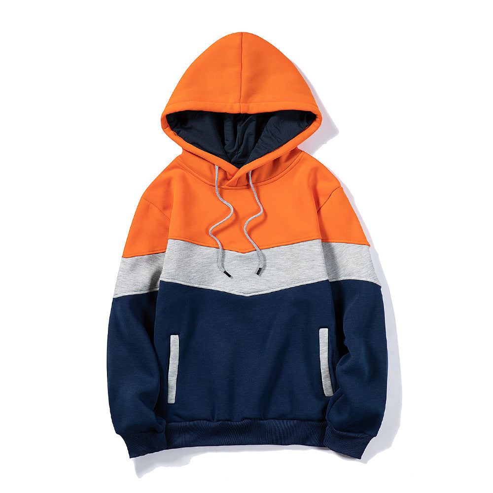 Men's color block hoodie sweatshirt